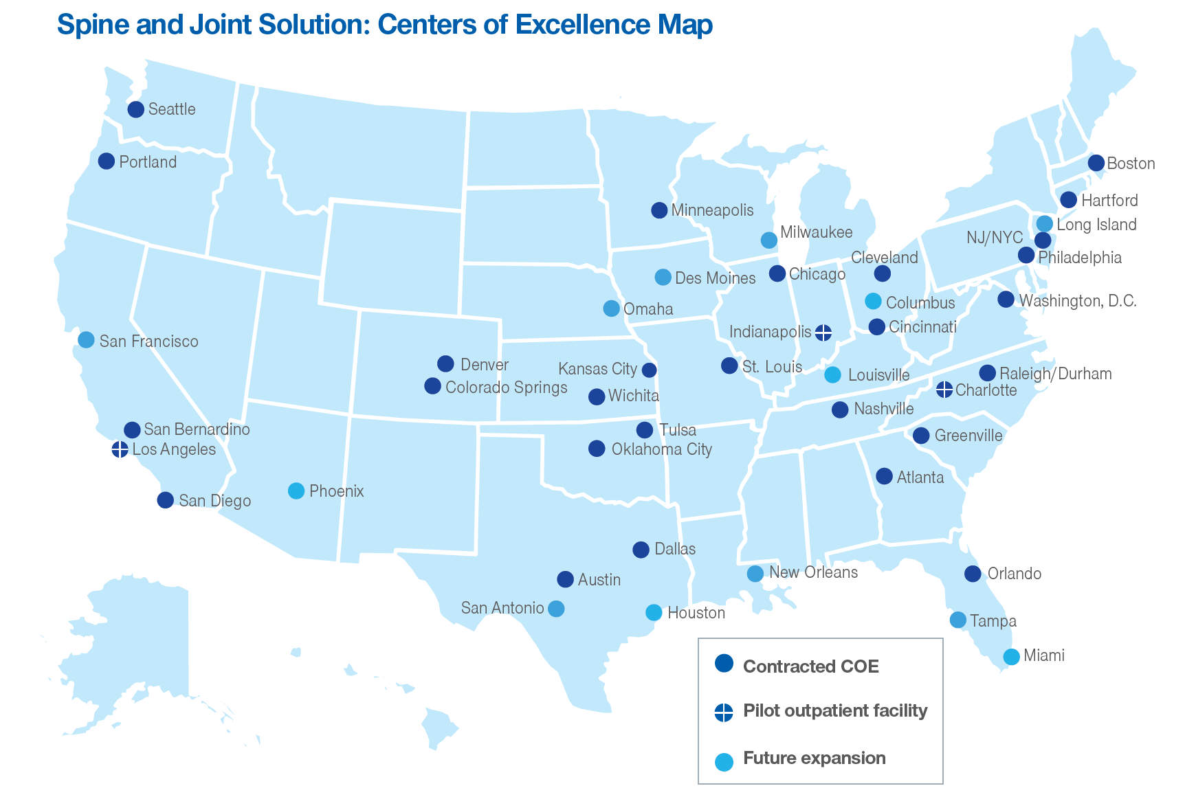 IHF Center for Excellence Map
